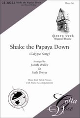 Shake the Papaya Down SSA choral sheet music cover